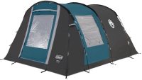 Coleman Cook 4 tent - 4 Persoons tunneltent - UV Guard zonbescherming - Brandvertragend materiaal - Grijs/blauw