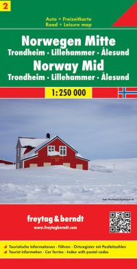 FB Noorwegen blad 2, Midden · Trondheim · Lillehammer · Alesund