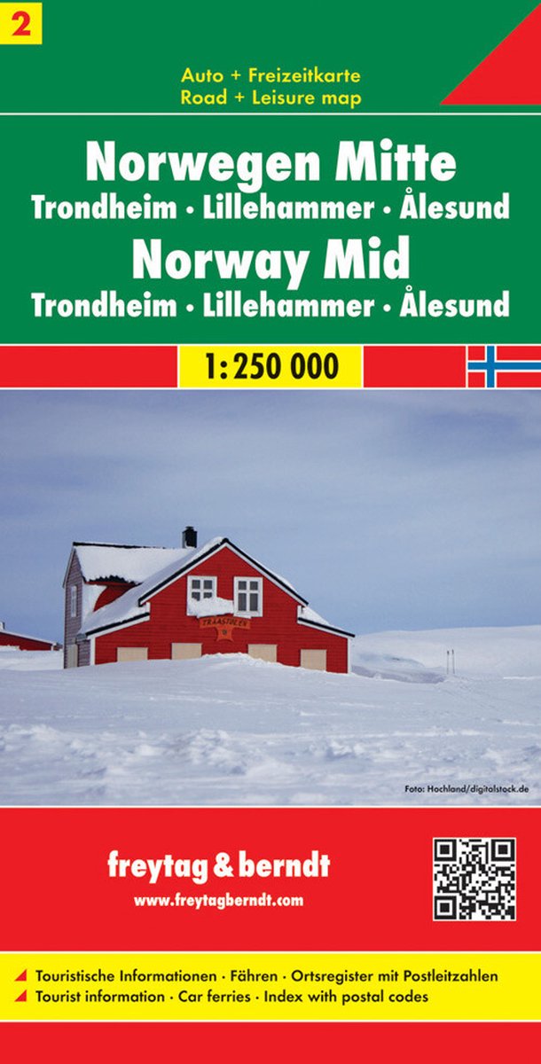 FB Noorwegen blad 2, Midden · Trondheim · Lillehammer · Alesund