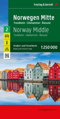 Wegenkaart - landkaart 2 Noorwegen Centr. Trondheim-Lillehammer-Alesund | Freytag & Berndt