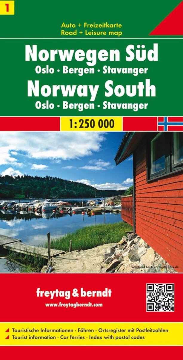 FB Noorwegen blad 1, Zuid · Oslo · Bergen · Stavanger