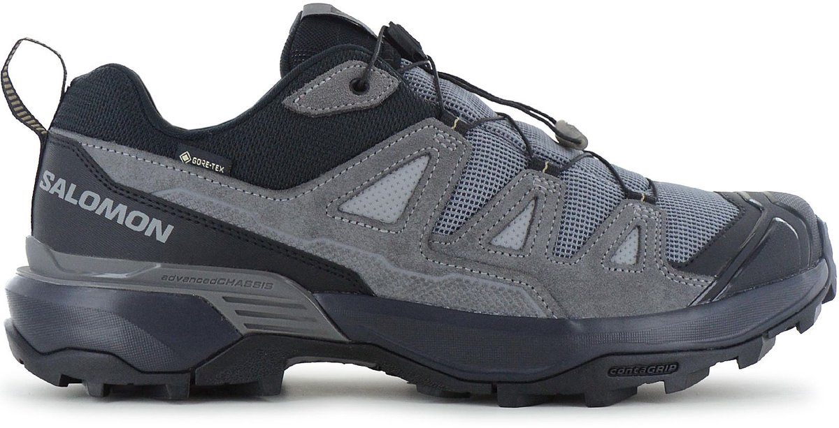 Salomon X ULTRA 360 Leather - GORE-TEX - Heren Wandelschoenen Trekking Schoenen Grijs 475714 , Maat: EU 40 2/3 UK 7