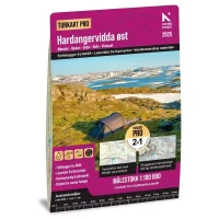 Wandelkaart 17027 Hardangervidda Oost | Nordeca