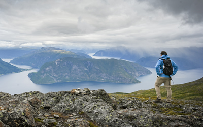 Wandelen naar de Vidasethovden