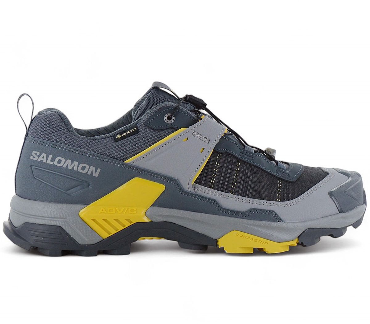 Salomon X ULTRA 5 GTX - GORE-TEX - Heren Wandelschoenen Trekking Schoenen Grijs 477259 , Maat: EU 47 1/3 UK 12